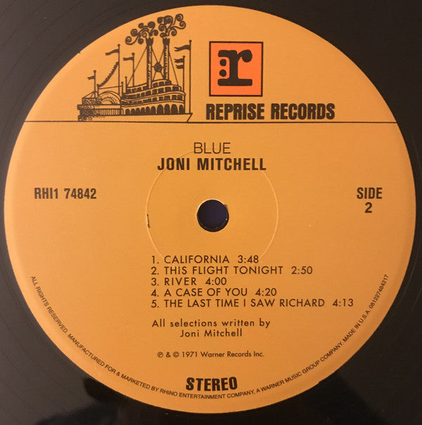 Joni Mitchell : Blue (LP, Album, RE, 180)