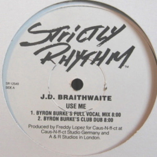 J.D. Braithwaite : Use Me (12", Promo)