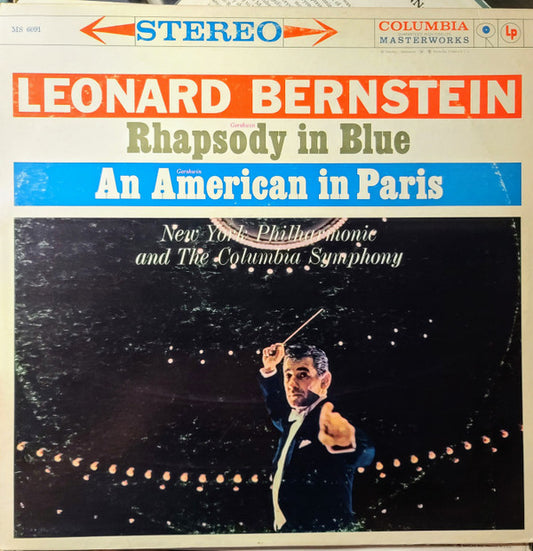 Leonard Bernstein, George Gershwin, New York Philharmonic And Columbia Symphony Orchestra : Rhapsody In Blue / An American In Paris (LP, RP)