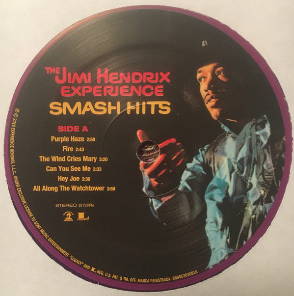 The Jimi Hendrix Experience : Smash Hits (LP, Comp, Ltd, RE, Pur)