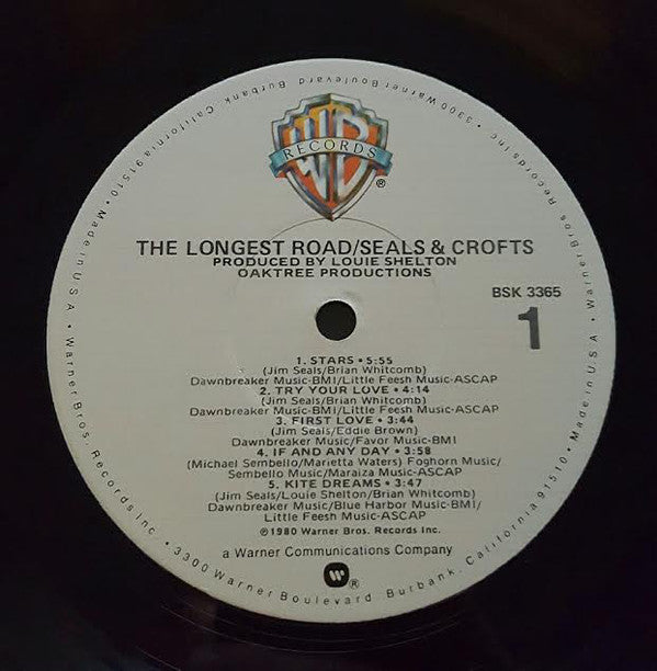 Seals & Crofts : The Longest Road (LP, Album, Jac)