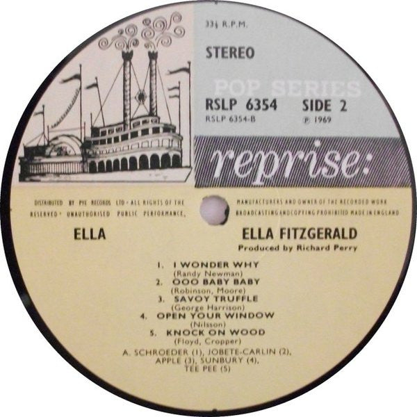 Ella Fitzgerald : Ella (LP, Album)