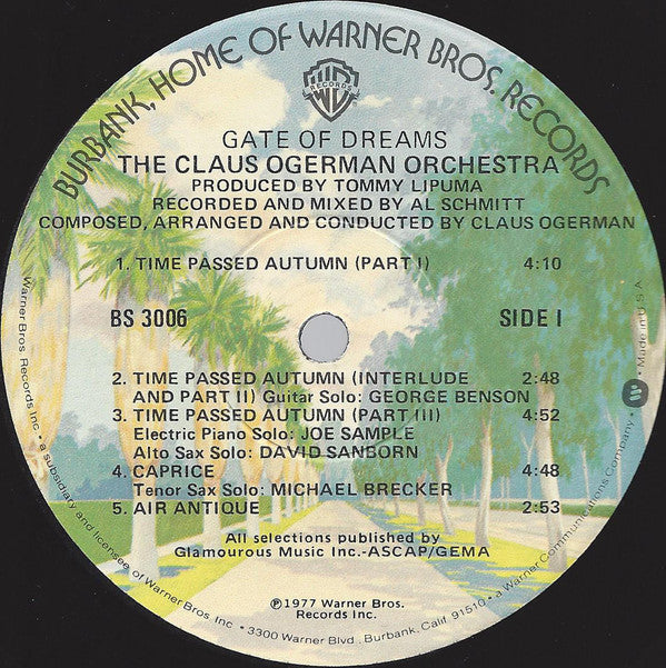 The Claus Ogerman Orchestra : Gate Of Dreams (LP, Album, Win)