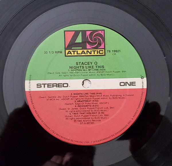 Stacey Q : Nights Like This (LP, Album, P/Mixed)