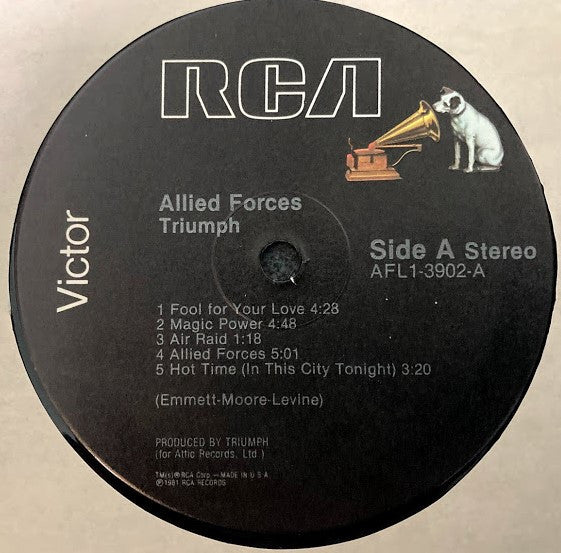 Triumph (2) : Allied Forces (LP, Album, RCA)