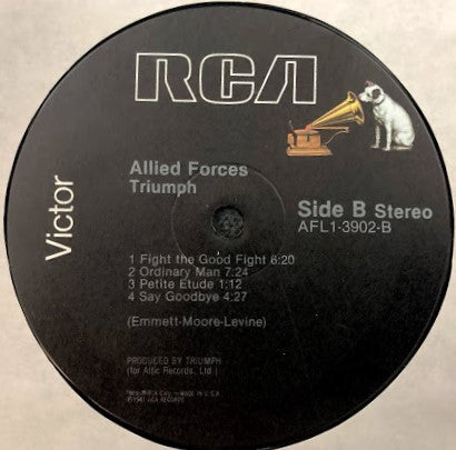 Triumph (2) : Allied Forces (LP, Album, RCA)