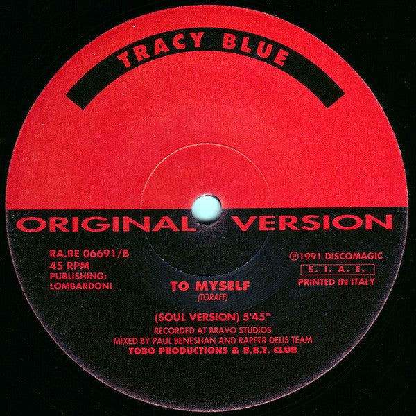 Tracy Blue : To Myself (12")