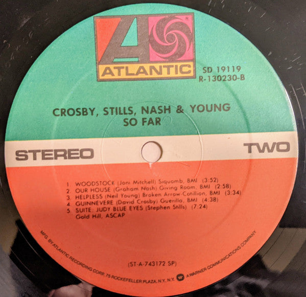Crosby, Stills, Nash & Young : So Far (LP, Comp, Club, RE, SRC)