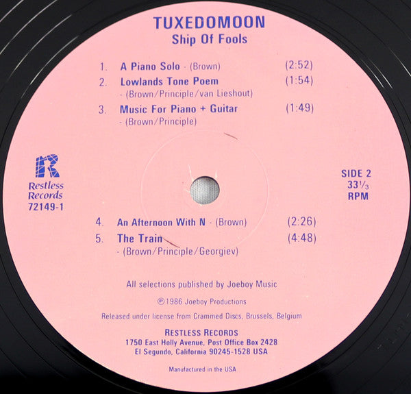 Tuxedomoon : Ship Of Fools (12", MiniAlbum)