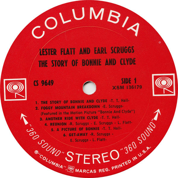 Flatt & Scruggs With The Foggy Mountain Boys : The Story Of Bonnie And Clyde (LP, Album)