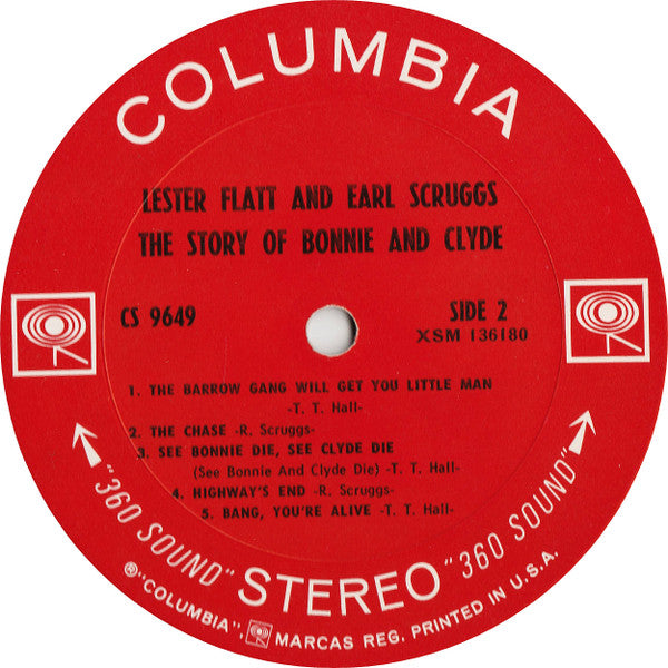 Flatt & Scruggs With The Foggy Mountain Boys : The Story Of Bonnie And Clyde (LP, Album)