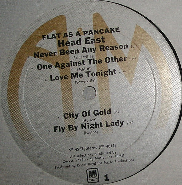 Head East : Flat As A Pancake (LP, Album, Ter)