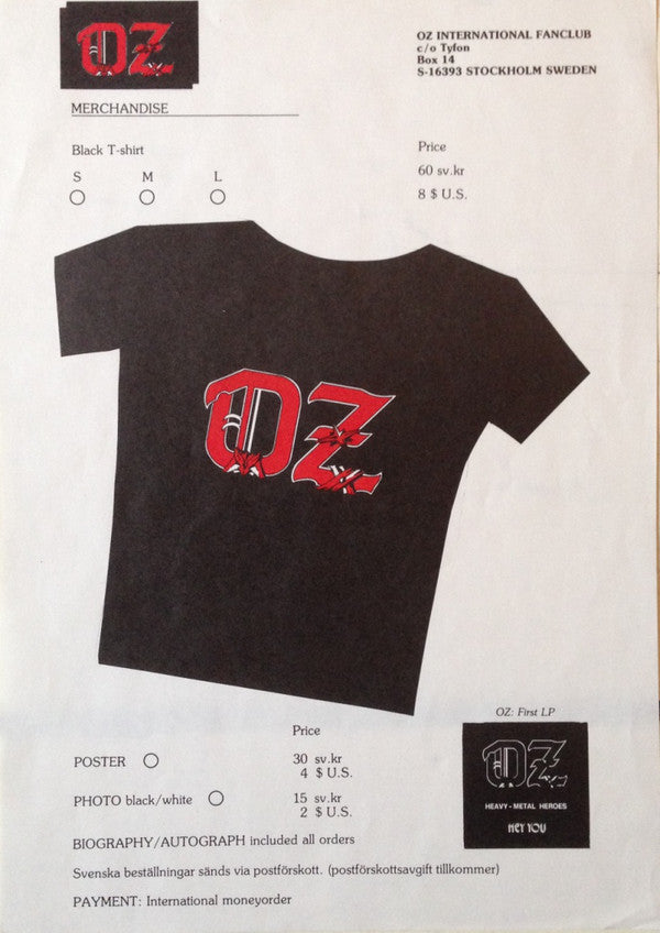 Oz (15) : Fire In The Brain (LP, Album)