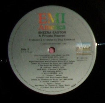 Sheena Easton : A Private Heaven (LP, Album)
