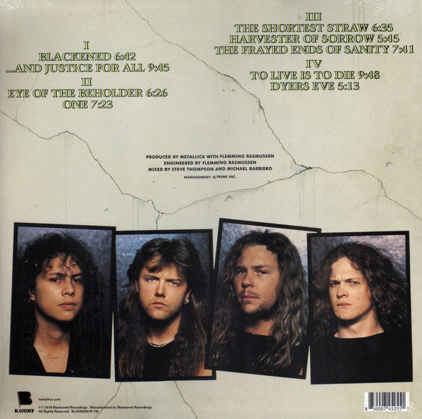 Metallica : ...And Justice For All (2xLP, Album, Ltd, RE, RM, Gre)