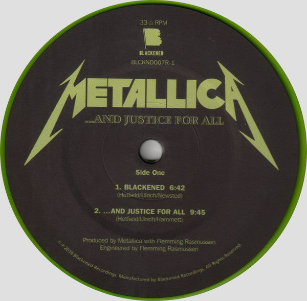 Metallica : ...And Justice For All (2xLP, Album, Ltd, RE, RM, Gre)