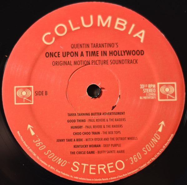 Various : Quentin Tarantino's Once Upon A Time In Hollywood (Original Motion Picture Soundtrack) (2xLP, Comp)