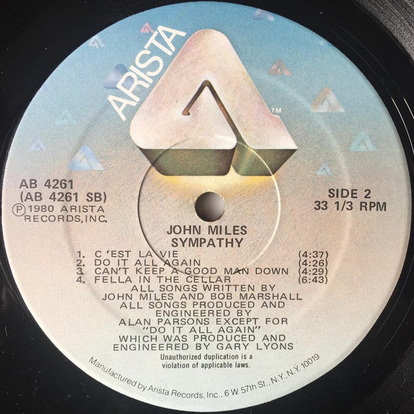 John Miles : Sympathy (LP, Album)