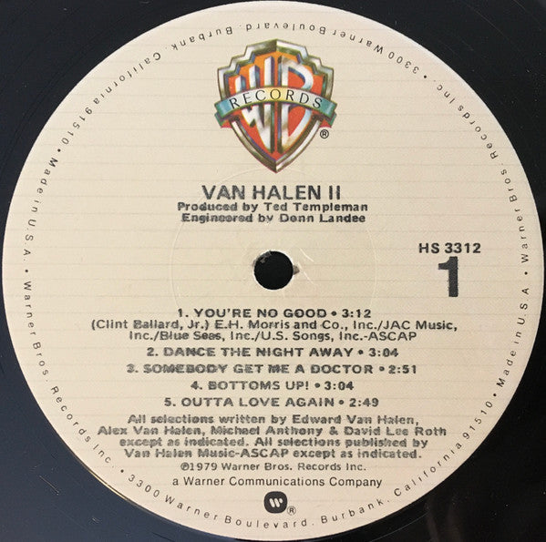 Van Halen : Van Halen II (LP, Album, Jac)