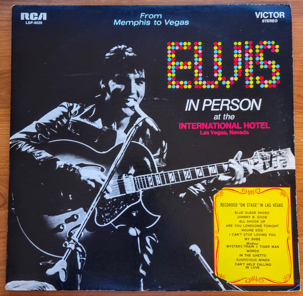 Elvis Presley : From Memphis To Vegas / From Vegas To Memphis (2xLP, Album, Ind)