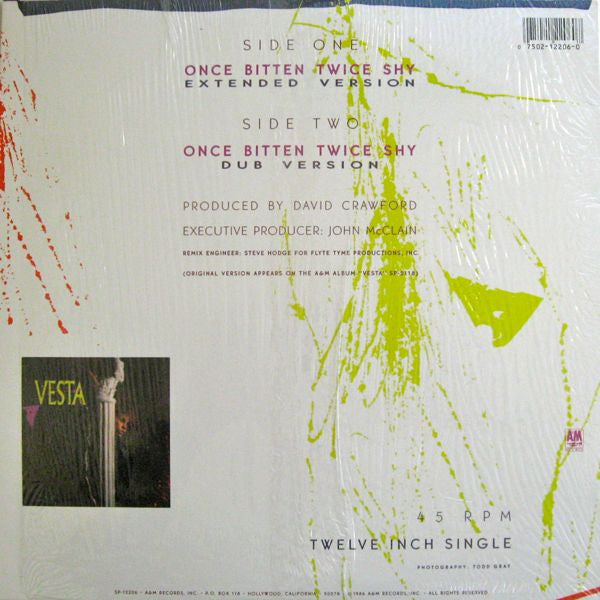 Vesta Williams : Once Bitten Twice Shy (12", Single)