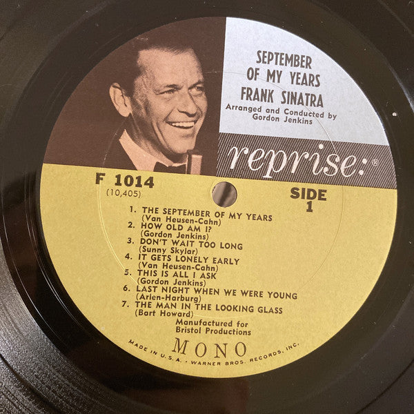 Frank Sinatra : September Of My Years (LP, Album, Mono, CTH)