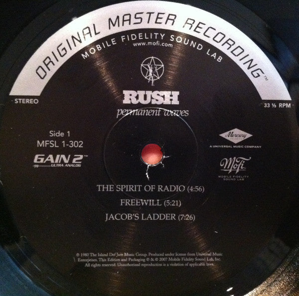 Rush : Permanent Waves (LP, Album, Ltd, Num, RE, RM, S/Edition)