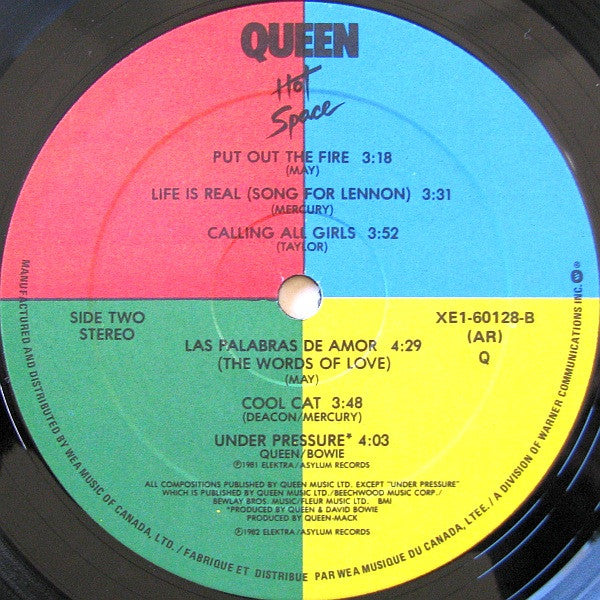 Queen : Hot Space (LP, Album, Qua)