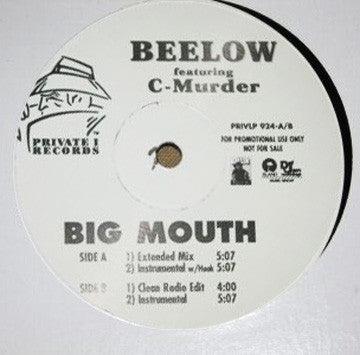 Beelow Feat. C-Murder : Big Mouth (12", Promo)