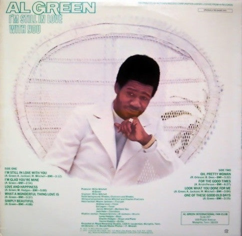 Al Green : I'm Still In Love With You (LP, Album, RE)
