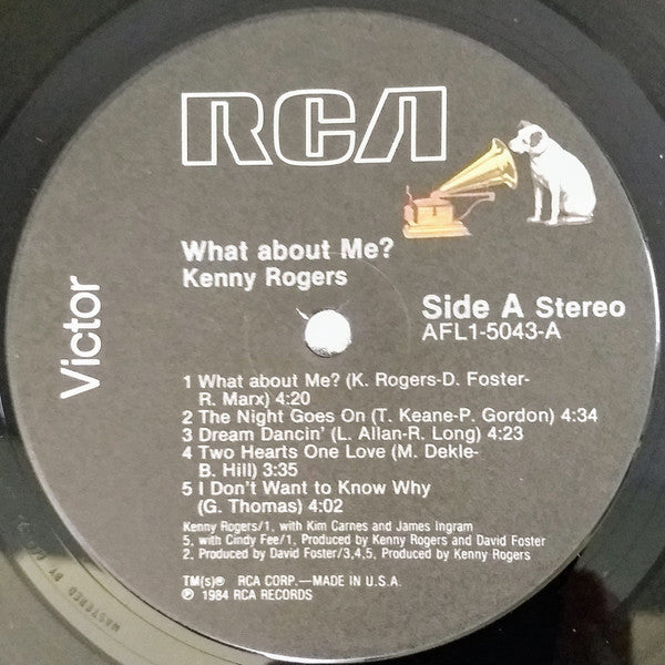 Kenny Rogers : What About Me? (LP, Album, Ind)