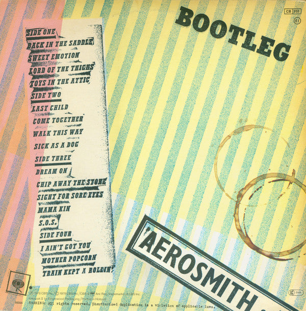 Aerosmith : Live! Bootleg (2xLP, Album, Gat)