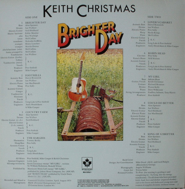 Keith Christmas : Brighter Day (LP, Album)
