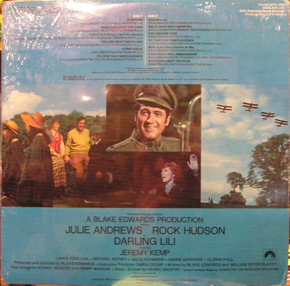 Julie Andrews / Henry Mancini : Perform Music From The Film Score Darling Lili (LP)