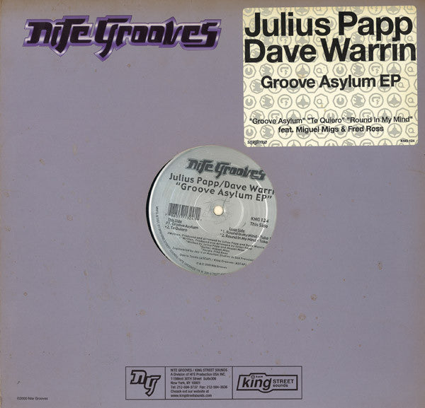 Julius Papp & Dave Warrin : Groove Asylum EP (12", EP)