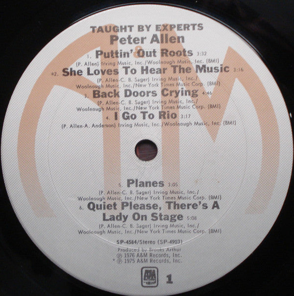 Peter Allen : Taught By Experts (LP, Album, Pit)