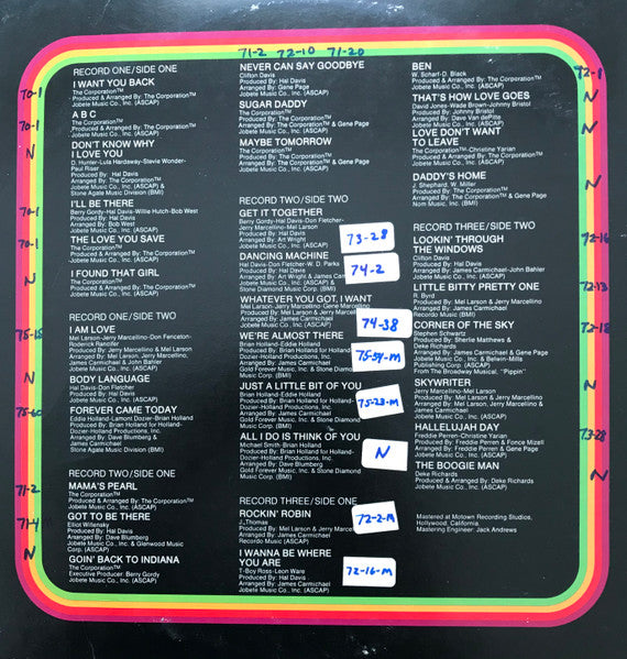 The Jackson 5 : Anthology (3xLP, Comp)