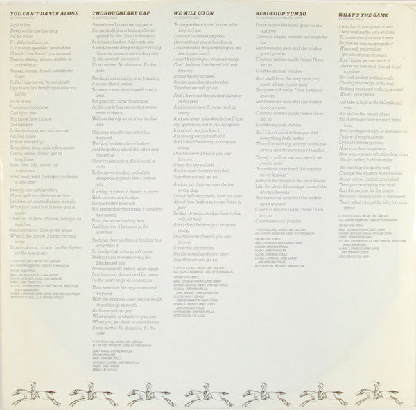 Stephen Stills : Thoroughfare Gap (LP, Album)