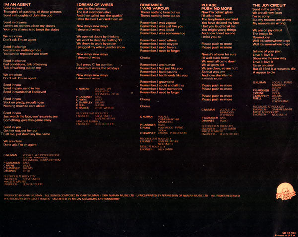 Gary Numan : Telekon (LP, Album, Pre)