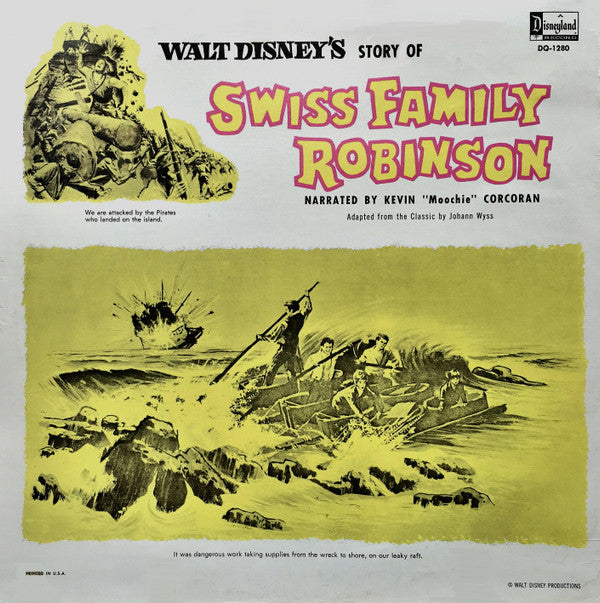 Kevin "Moochie" Corcoran : Walt Disney's Story Of Swiss Family Robinson (LP, Rea)