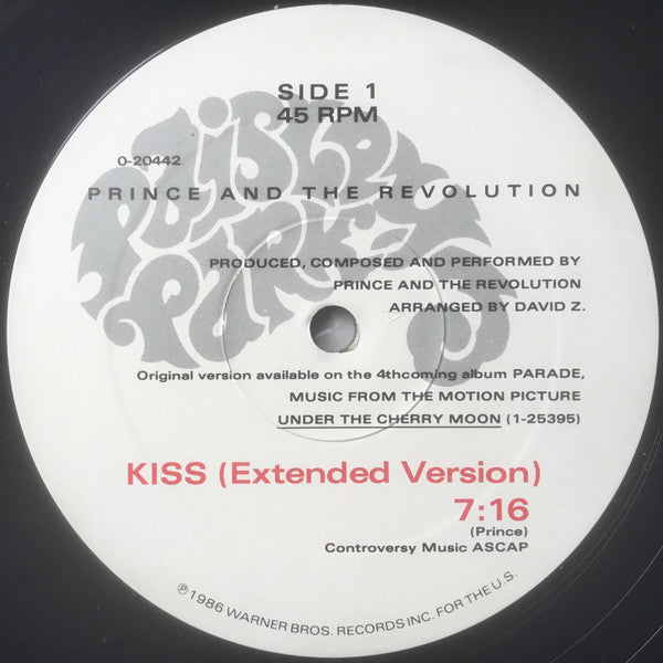 Prince And The Revolution : Kiss (12", All)