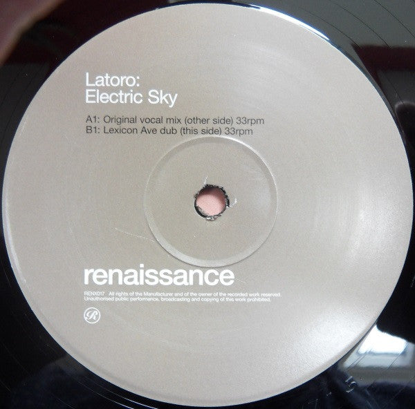 Latoro : Electric Sky (2x12", Promo, Gat)