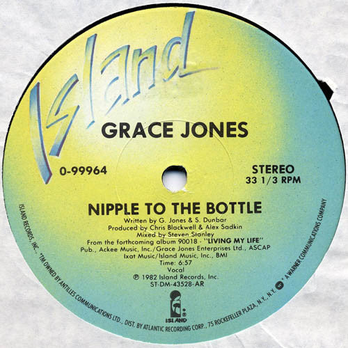 Grace Jones : Nipple To The Bottle (12")