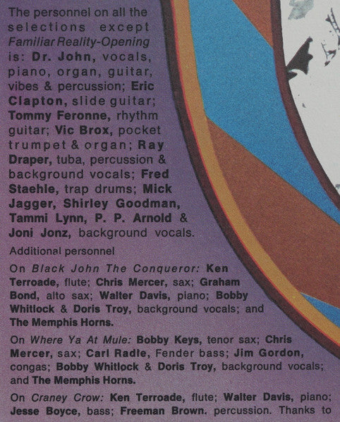 Dr. John, The Night Tripper* : The Sun, Moon & Herbs (LP, Album, Mon)