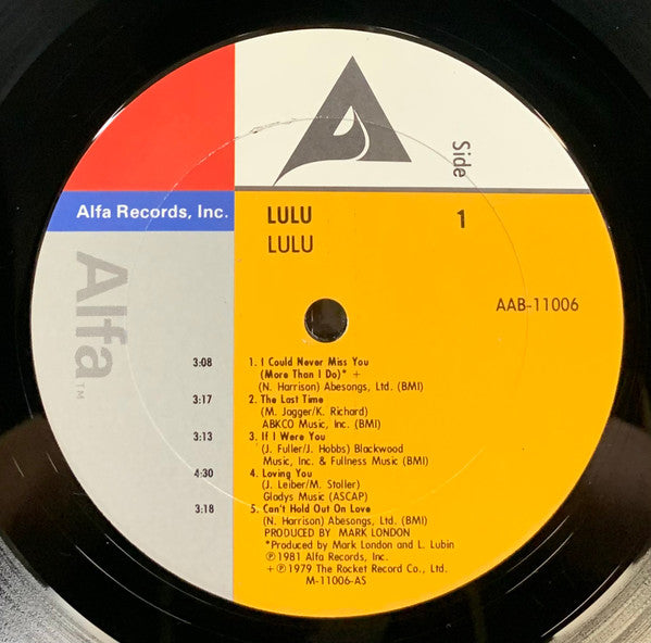 Lulu : Lulu (LP, Album, Ter)