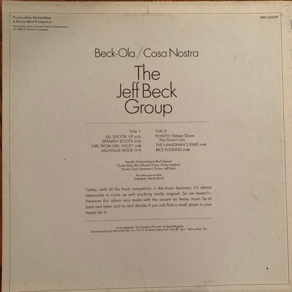 Jeff Beck : Beck-Ola (LP, Album, RE, Ter)
