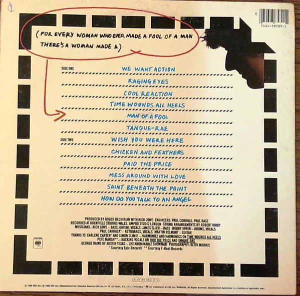Nick Lowe : The Abominable Showman (LP, Album, Car)