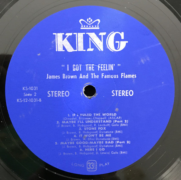 James Brown & The Famous Flames : I Got The Feelin' (LP, Album)
