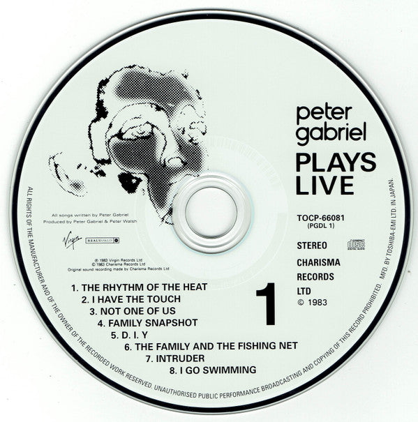 Peter Gabriel = Peter Gabriel : Plays Live = プレイズ・ライブ (2xCD, Album, Ltd, RE, RM, Pap)