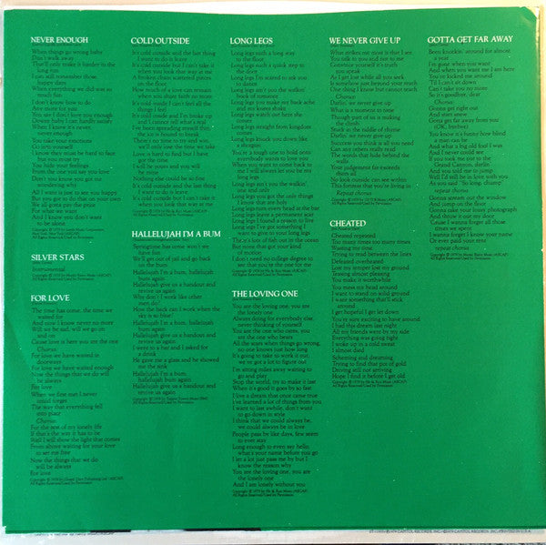 Pousette-Dart Band : Never Enough (LP, Album, LA )